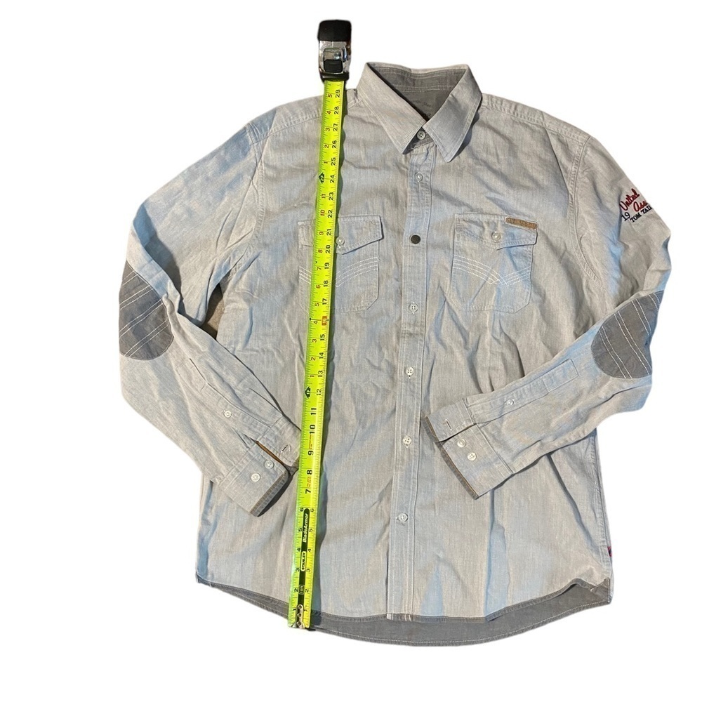 Tom Tailor Motors Engineering Gray Biker Thick Shirt Size Men’s Large Race Car - Picture 9 of 16